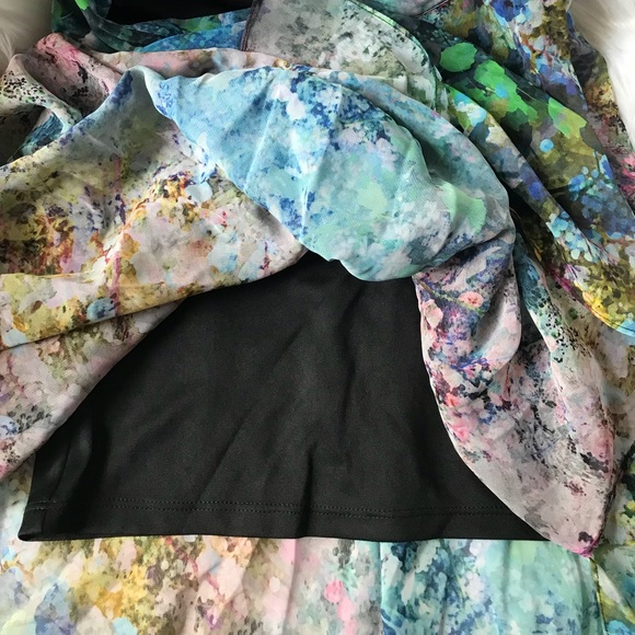 Topshop Blurry Floral Skirt - Picture 6 of 8